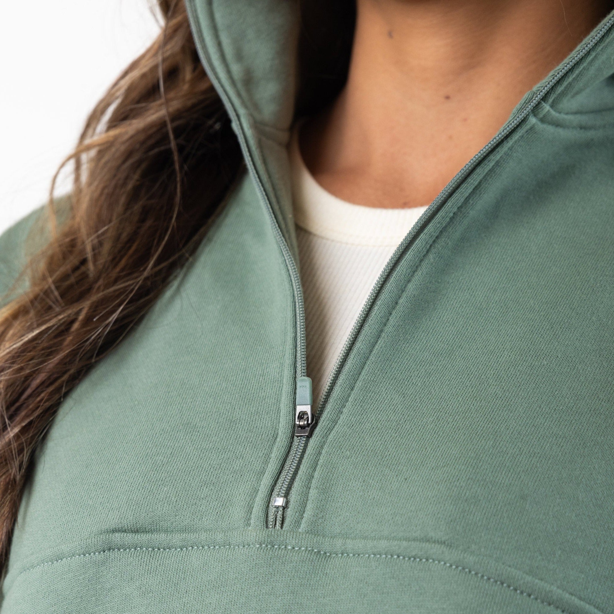 Eve Half Zip - Sage