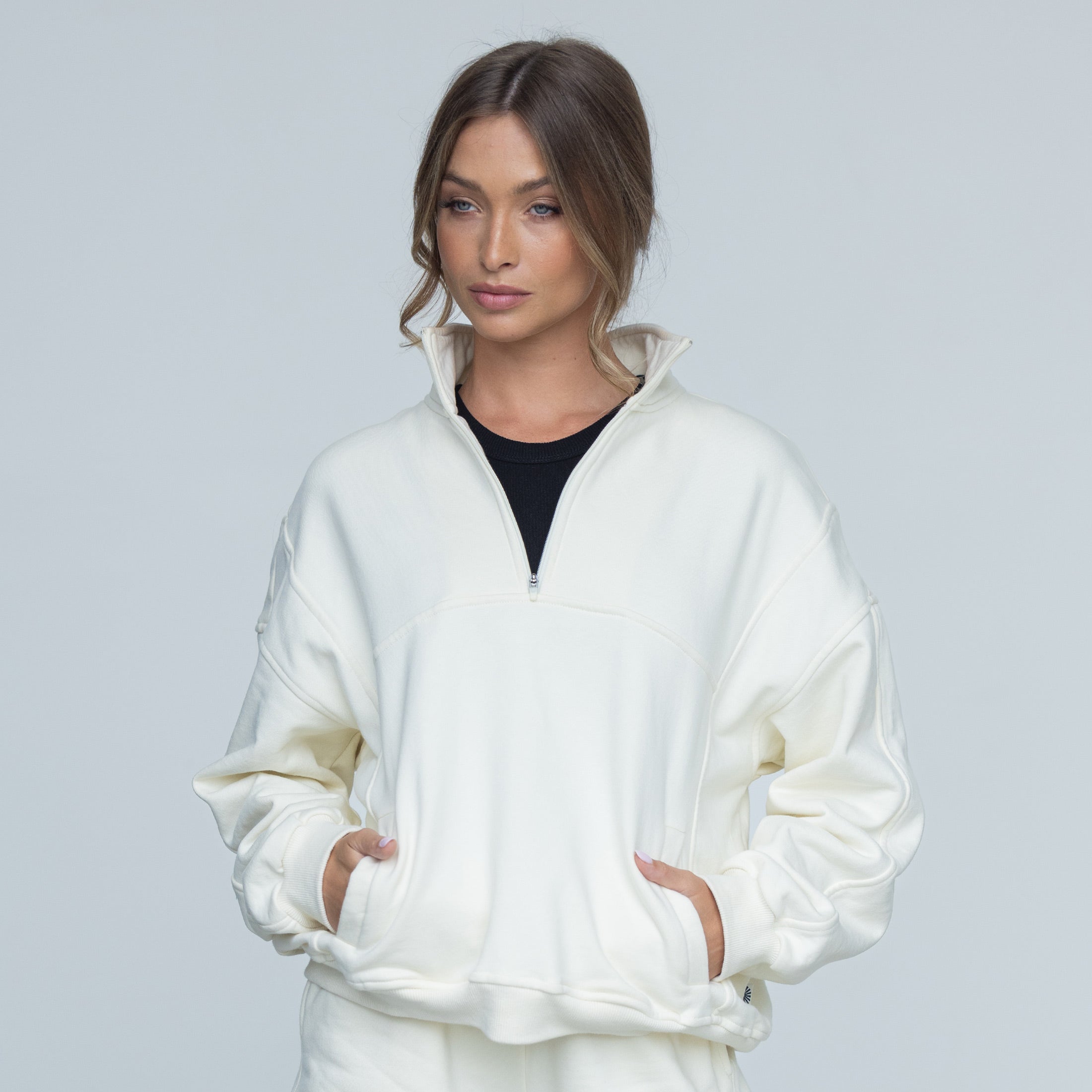 Eve Half Zip - Vanilla